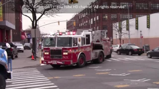 FDNY Fire trucks responding Brooklyn New York 2016 HD ©