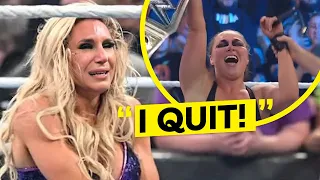 Did Charlotte Flair Or Ronda Rousey Say "I Quit"?