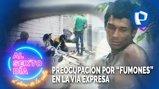 ¡Ya no esperan la noche!: Preocupación por “fumones” en la Vía Expresa a plena luz del día