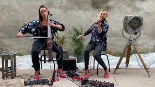 PINKY LOOPS • SHAPE OF MY HEART • violin cello loop cover • LIVE