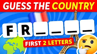 🌎 Can You Guess The Country By First 2 Letters...? 🤔🚩