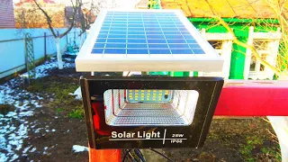 Светодиодный прожектор на солнечной батарее / Solar led floodlight