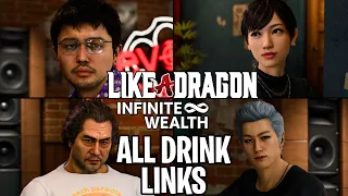 Like A Dragon: Infinite Wealth ALL Ichiban Drink Links (Tomizawa, Chitose, Joon-gi Han, Adachi)