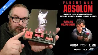 Unboxing FLUCHT AUS ABSOLOM (4k-UHD Limited 3-Disc Mediabook Edition) von Turbine