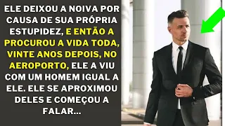 Vinte anos depois ele viu sua noiva abandonada e um cara que era uma cópia dele, e ele ficou frio...