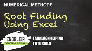 Root Finding Using Excel | Numerical Methods (Tagalog) 🇵🇭