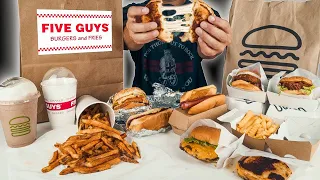 Five Guys VS Shake Shack | 9000 Calories | Which one is better?
