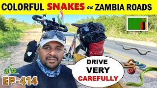 RIDE on FUll of SNAKES 🐍 🪱ROAD in AFRICA , Cycle Baba Ep.415