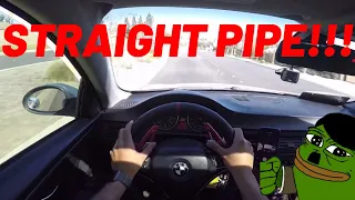 POV Daily Driving Straight Pipe BMW 335I N54 (Regular driving)