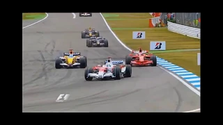 2008 F1 German GP Race Highlights