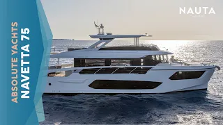 Absolute Yachts - Navetta 75 - POV boat tour esterni e cabine