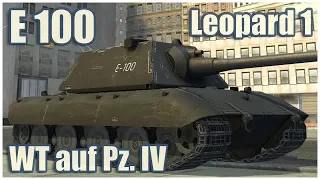 E 100, Leopard 1 & Waffenträger auf Pz. IV • WoT Blitz Gameplay