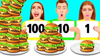 تحدي 100 طبقة من الطعام | مواقف مضحكة Teen Challenge