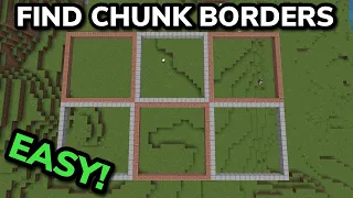 HOW TO EASILY FIND CHUNK BORDERS in Minecraft Bedrock (MCPE/Xbox/PS4/Nintendo Switch/PC)