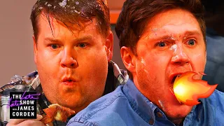 Niall Horan & James Corden Take On HOT Wings