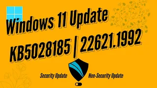 Windows Update | KB5028185 | 22621.1992 | JULY-2023 Patch Tuesday Update