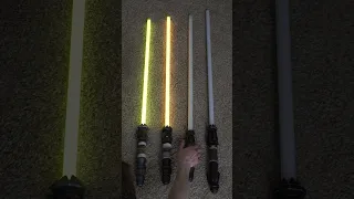 Comparing 4 Rey Lightsabers