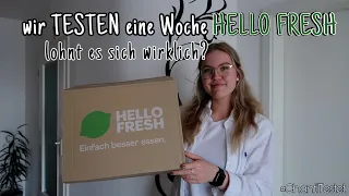 wir TESTEN eine Woche HELLO FRESH - lohnt es sich wirklich? || #ChantiTestet