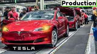 TESLA FACTORY TOUR🚗{Megafactories}: ⚡Model X • Y • S • 3 – How it´s made? ➕Building batteries