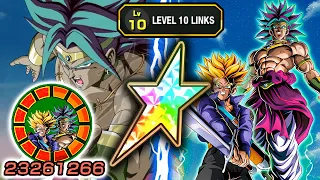 100% NEW LR SSJ TRUNKS & BROLY LEVEL 10 LINKS SHOWCASE! Dragon Ball Z Dokkan Battle