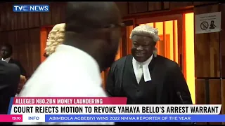 Court Rejects Motion To Revoke EFCC's Arrest Warrant On Yahaya Bello