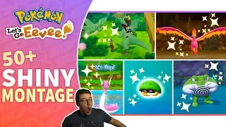 Pokemon Let's Go - 50 + SHINY REACTION MONTAGE! (FOSSILS/LEGENDARIES!)