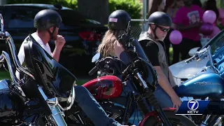 Family of 17-year-old killed in stabbing takes her ashes on one final motorcycle ride Saturday