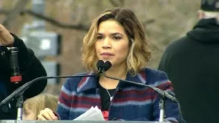 America Ferrera speaks at Women's March on Washington