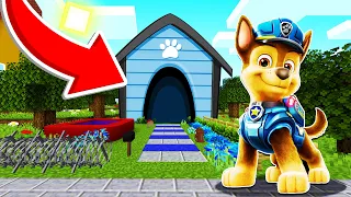 LA CASA DE CHASE DE PAW PATROL EN MINECRAFT 😊