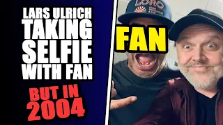 LARS ULRICH (METALLICA) TAKING A SELFIE WITH A FAN AND JAMES HETFIELD FORGETS  LYRICS - FUNNY MOMENT