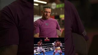 Oleksandr Usyk watches back Anthony Joshua's brutal KO against Francis Ngannou #shorts