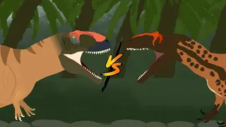 Saurophaganax Vs. Mapusaurus | Animation Battle | S3 Ep-1 | 2023