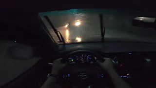 Toyota Fortuner | POV Drive | Driving through a typhoon