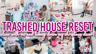 MY HOUSE IS TRASHED RESET CLEAN WITH ME || EXTREME CLEANING MOTIVATION 2024