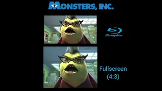 Monsters, Inc. (2001) | Blu-Ray Vs Fullscreen | Comparison