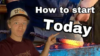 How to Start Forging in Your Backyard | Beginners Blacksmithing and Bladesmithing