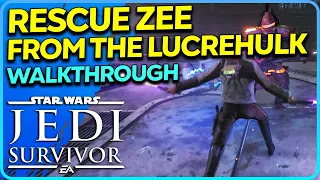 Rescue Zee from The Lucrehulk Walkthrough Star Wars Jedi Survivor