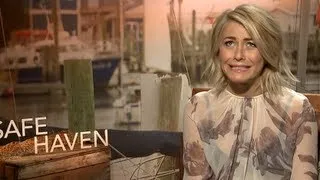 Julianne Hough & Josh Duhamel - Fun Safe Haven Interviews!