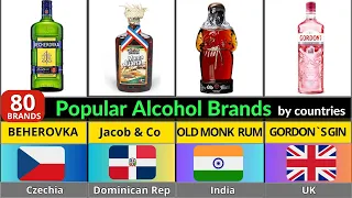 Popular Alcohol Brands  from different countries  || 80 Brands
