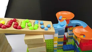 Marble Run Race ASMR ☆ Haba Slope & Duplo Building Block Slope # 26