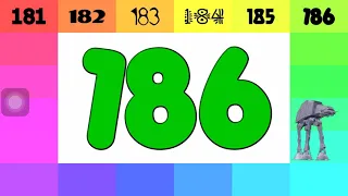 Numbers 1 to 500 in Colorful Fonts! (1000 / 2) (Reuploaded Video)