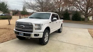 2015 F150 platinum 295/65/20 nitto ridge grapplers