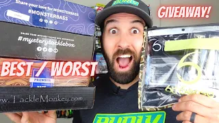GIVEAWAY! | Comparing the BEST and WORST Fishing Subscription Boxes