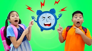 Late for School Song | Wendy & Alex Pretend Play Nursery Rhymes & Kids Songs | Toys and Colors Song