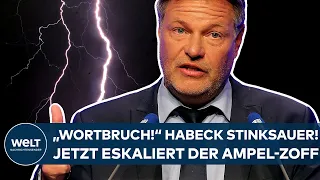 ROBERT HABECK IST STINKSAUER: "Wortbruch!" Zoff eskaliert! Jetzt spitzt sich der Ampel-Streit zu