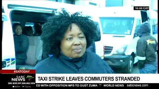 Bloemfontein taxi strike leaves commuters stranded