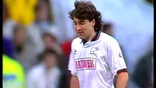 Derby County v Tottenham Hotspur. League Division 1. 1990/91 - 20th January 1991