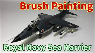 [Plastic Model] Royal Navy Harrier FRS.1 1:48  [Brush Painting]