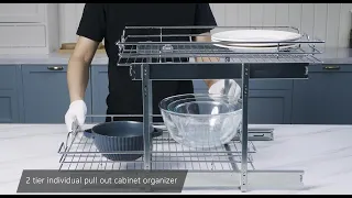 OCG Pull Out Cabinet Organizer Installation 2 Tier The 6 Series