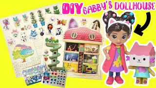 Gabby's Dollhouse DIY Wooden Dollhouse Build and Decorate! Crafts for Kids